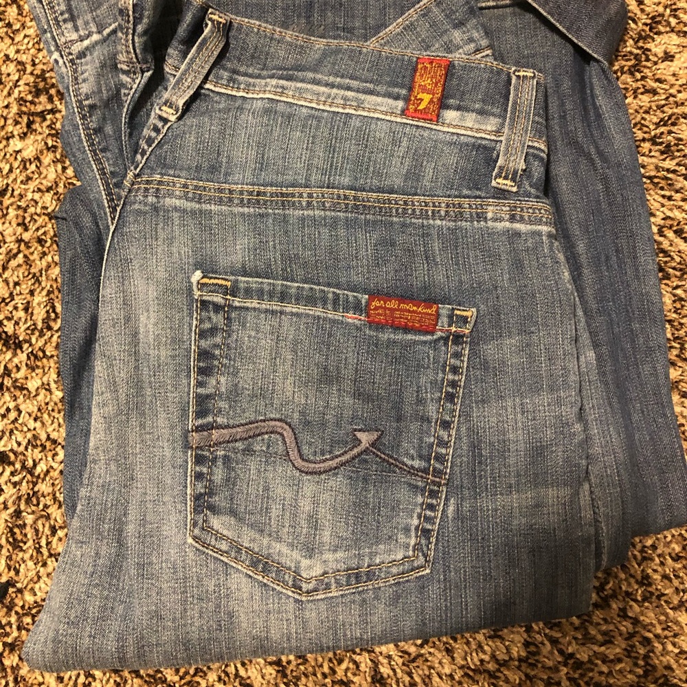 7FAM Size 26 Flare Jeans